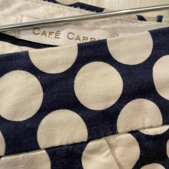 J. Crew Navy polka Dot cafe capris - Picture 2 of 4